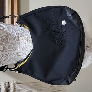 Haiku Large Black Hobo Crossbody Bag Purse